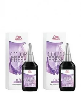 Image of Wella Wella Professionals Color Fresh Semi-Permanent Colour Silver Violet 75ml Duo Pack