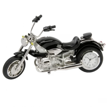 Image of Black Motorbike Miniature Clock 6.5cm
