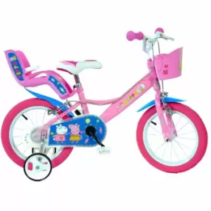 Image of Peppa Pig 14" Wheel Childrens Bicycle, Pink