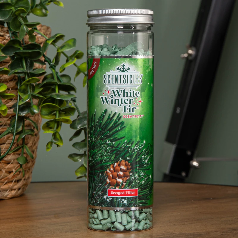 Image of 125g White Winter Fir Scentsicles Scentfetti Christmas Decoration