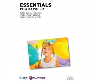 Image of Essentials A4 Photo Paper 30 Sheets