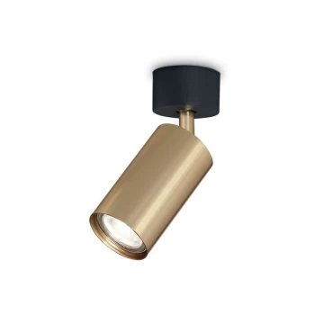 Image of Ideal Lux DYNAMITE - Indoor 1 Light Spotlight Ceiling Lamp Brass Satin, GU10