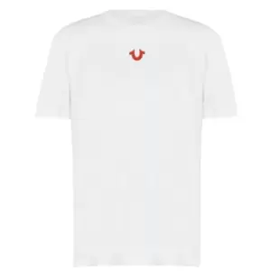 Image of True Religion Short Sleeve Buddha T Shirt - White
