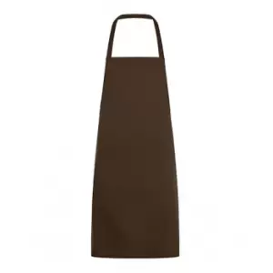 Image of SOLS Unisex Gramercy Bib Apron (One Size) Chocolate - Chocolate