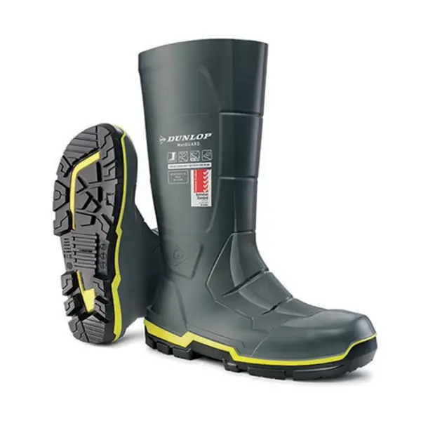 Image of Acifort Dunlop Acifort Metguard Dual Density Full Safety Boots 1 Pair Grey 11 Grey 11 MZ2LE0111