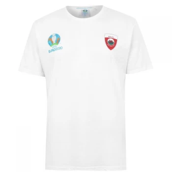 Image of UEFA Euro 2020 Wales T Shirt Mens - White