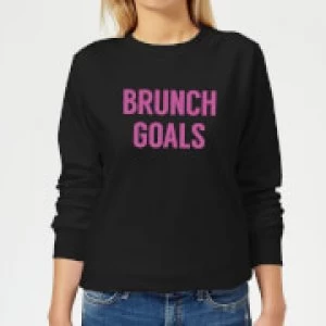Image of Brunch Goals Womens Sweatshirt - Black - 3XL