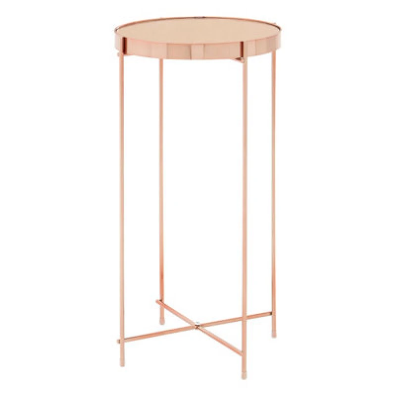 Image of Premier Housewares Allure Mirror Tall Side Table Gold