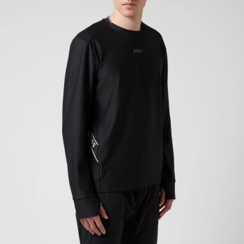 Image of BOSS Athleisure Mens Salbo Gym Sweatshirt - Black - S