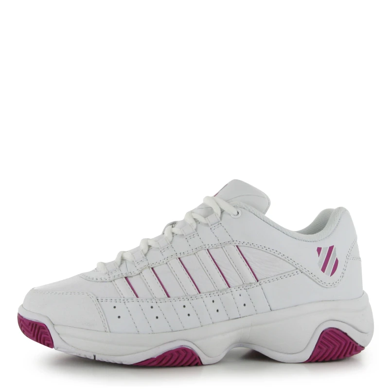 Image of K Swiss K Court Blast Ladies Tennis Shoes White/Berry female 4 (37)