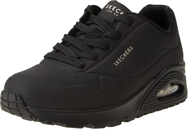 Image of Skechers UNO Stand On Air Trainers Womens Low Trainers 4 (37) Black 27596541240