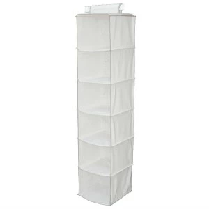 Image of Russel 6-Pocket Wardrobe Organiser - Cream