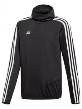 Image of Adidas Youth Tiro 3 Stripe Hooded Jacket - Black