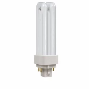 Image of Crompton 26W CFL G24d-3 2 Pin Opal D Type Bulb - White