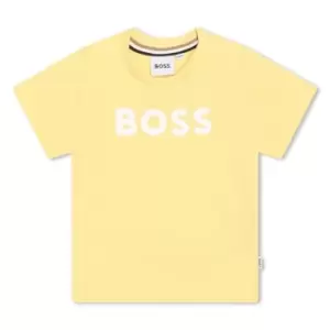 Image of Boss Boss Large Logo T-Shirt Infant Boys - Yellow
