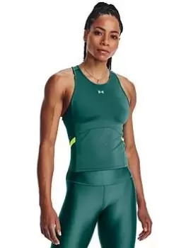Image of Under Armour Mesh Tank Top - Green, Size L, Women