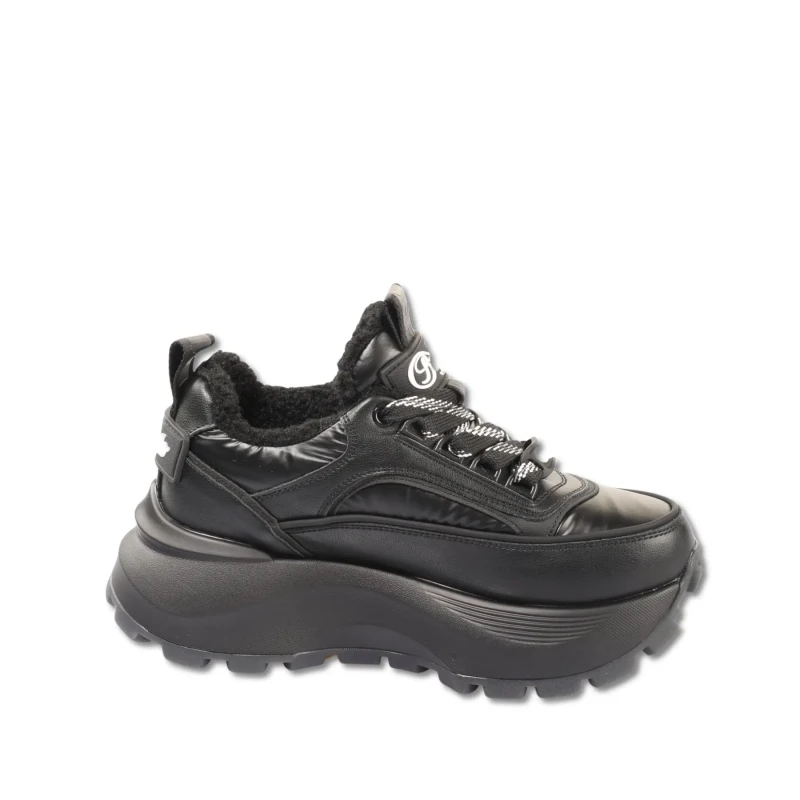 Image of Buffalo Womens Trainers Buffalo Manhatten WNTR Lo Warm Noir Female 41