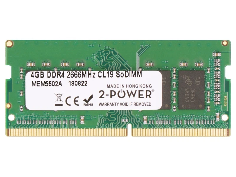 Image of 2-Power MEM5602A memory module 4GB 1 x 4GB DDR4 288-pin DIMM