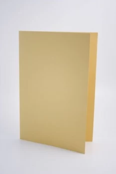 Image of Guildhall Square Cut Folder Foolscap 250gsm Yellow PK100