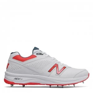 Image of New Balance 4030v3 Mens Cricket Spikes - White/Black/Red