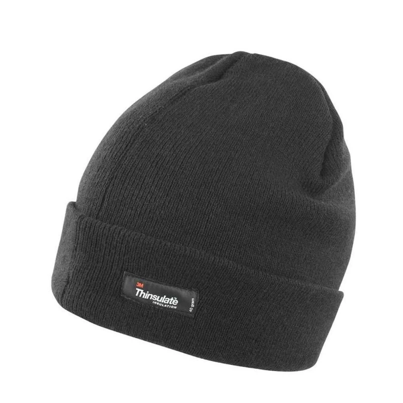 Image of Result Result Men Thinsulate Winter Hat in Black One Size Male 5063425977413