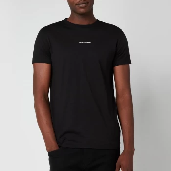Image of Calvin Klein Jeans Mens Slim Organic Cotton T-Shirt - Black - S