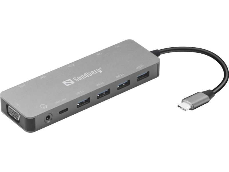 Image of Sandberg USB-C 13-in-1 Travel Dock