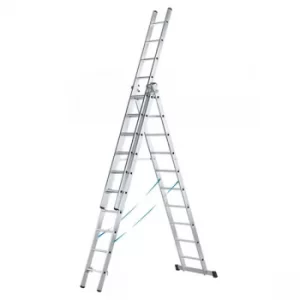 Image of Zarges 41538 Skymaster Trade Combination Ladder 3-Part 3 x 8 Rungs