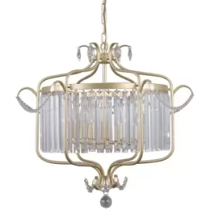 Image of Netlighting Classic Hanging Pendant Golden Champagne 6 Light, E14