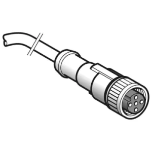 Image of Telemecanique XZCP1164L5 Straight Female M12 5M Cable Pre-Wired Co...