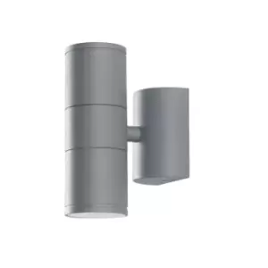 Image of Netlighting Jump Outdoor 2 Light Up Down Light Silver, IP44 16x11x6cm