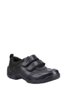 Image of Hush Puppies Black Alec Junior Leather School Shoe