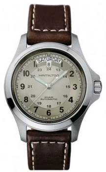 Image of Hamilton Khaki Field Auto Brown Leather H64455523 Watch