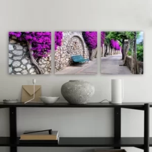 Image of P132547 Multicolor Decorative Canvas Painting (3 Pieces)