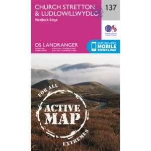 Image of Ludlow & Church Stretton, Wenlock Edge by Ordnance Survey (Sheet map, folded, 2016)