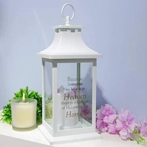Image of Thoughts of You White Memorial Lantern - Home