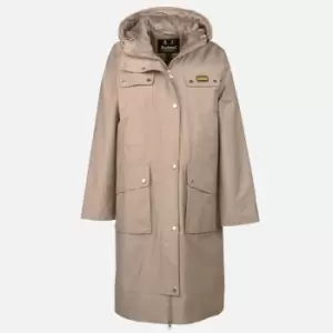 Image of Barbour International B.Intl Divina Hooded Twill Jacket - UK 10