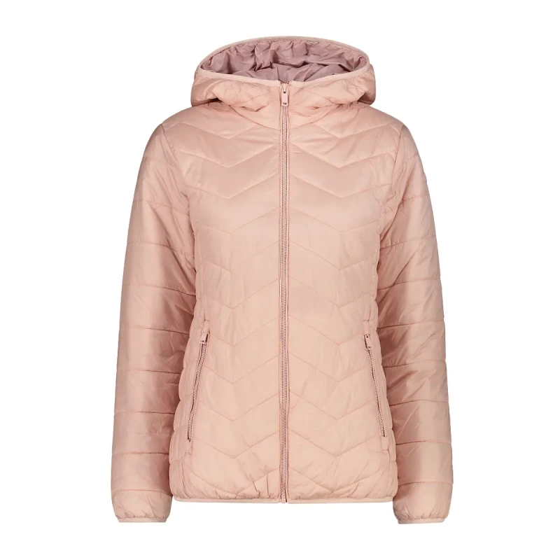 Image of CMP Hooded quilted jacket with diagonal seams For Her CMP Rose Female 2XL