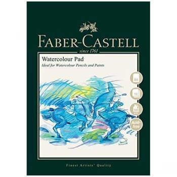 Image of Faber Castell A4 Watercolour Pad Spiral Bound 300gsm 10 Sheets
