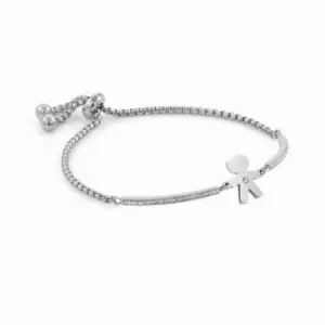 Image of Milleluci Stainless Steel Cubic Zirconia Baby Boy Bracelet 028003/027