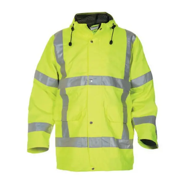 Image of Uithoorn Hydrowear Uithoorn SNS High Visibility Waterproof Parka Saturn Yellow 3XL HYD072360SY3XL