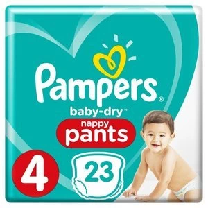 Image of Pampers Baby Dry Pants Size 4 Carry Pack 23 Nappies