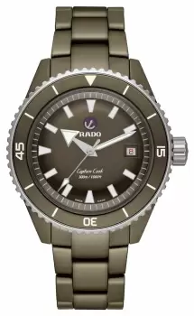 Image of RADO R32130312 Captain Cook High-Tech Ceramic Diver Olive Watch