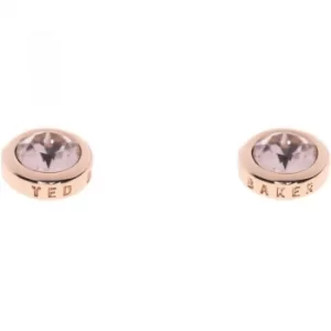 Image of Ted Baker Ladies PVD rose plating Sinaa Crystal Stud Earring
