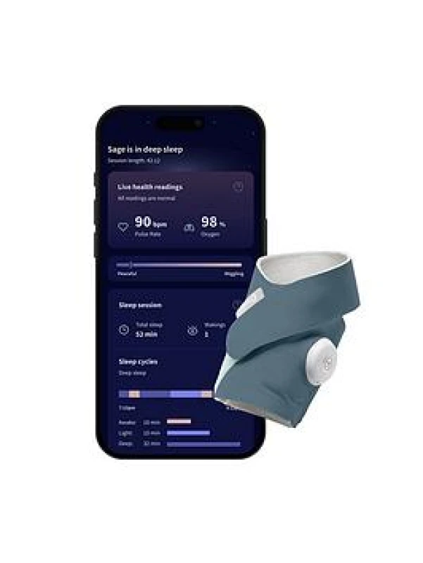 Image of OWLET Dream Sock OWSD-1-BB Smart Baby Activity Tracker - Bedtime Blue 810099091090