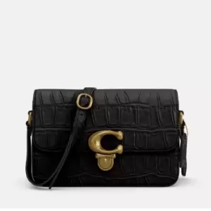 Image of Coach Embossed Croc Studio Shoulder Bag