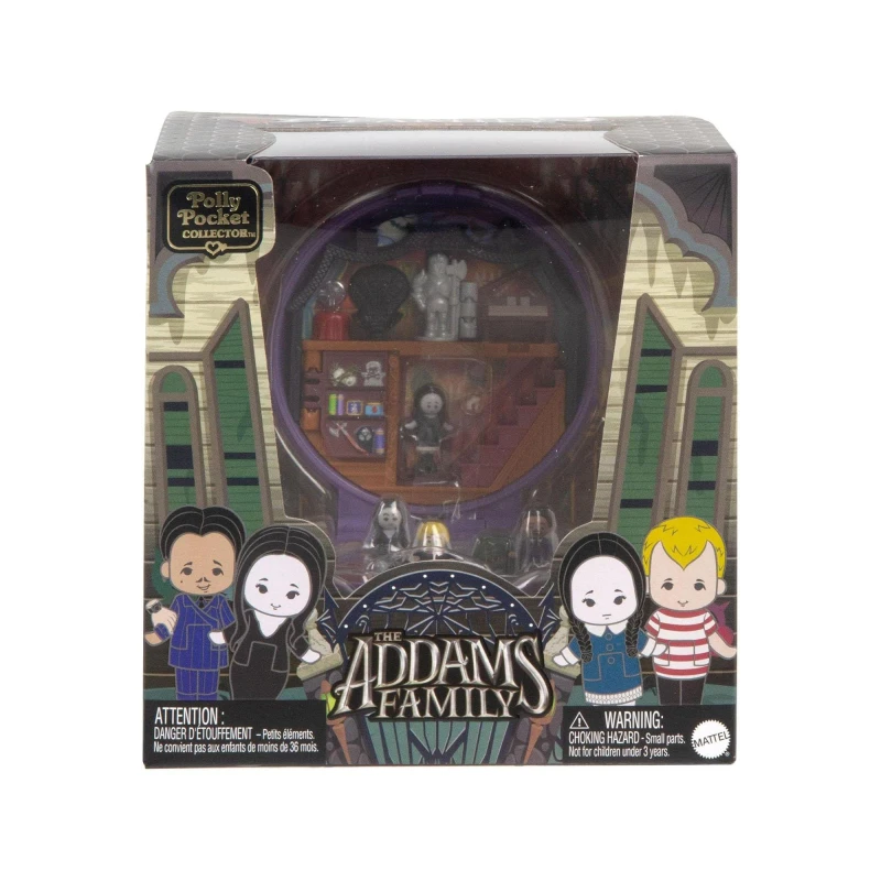 Image of Polly Pocket Polly Pocket Addams Family Compact Collector Dolls & Playset