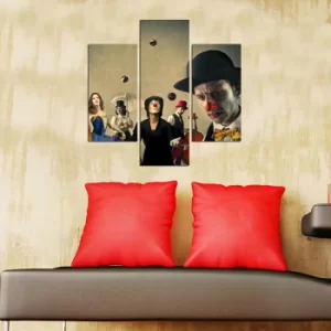 Image of 3MDF-082 Multicolor Decorative MDF Painting (3 Pieces)