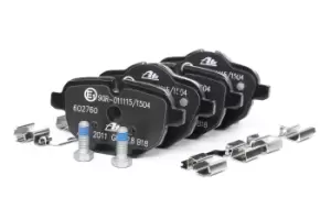 Image of ATE Brake pad set 13.0460-2760.2 Brake pads,Brake pad set, disc brake BMW,MINI,5 Touring (F11),5 Limousine (F10),X3 (F25),5 Limousine (G30, F90)