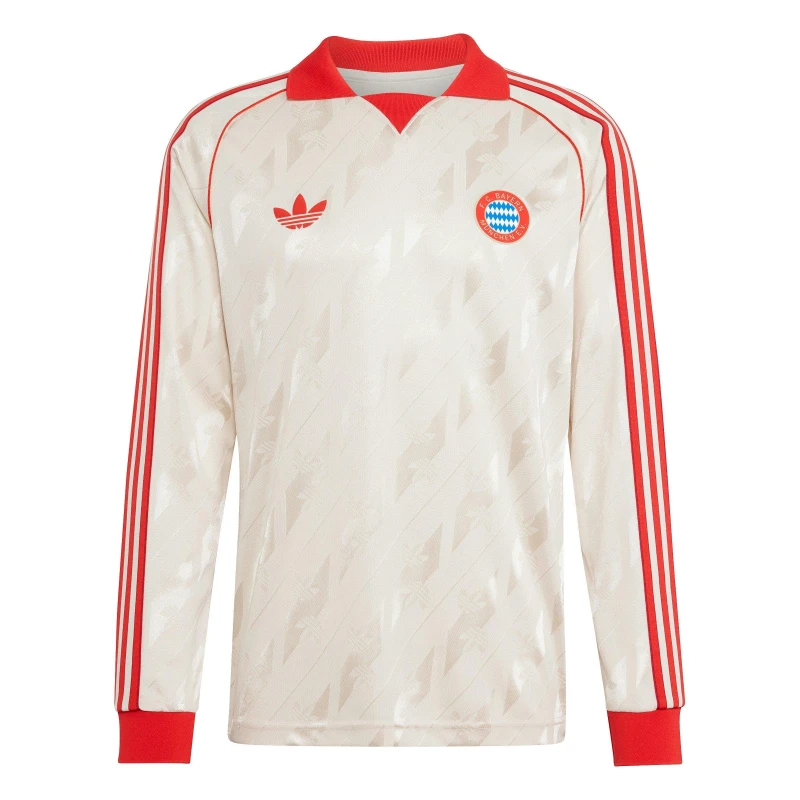 Image of adidas Fcb Ls Jsy Football Shirt Mens Linen male XS